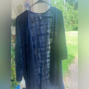 Forever21 Kimono Navy Blue